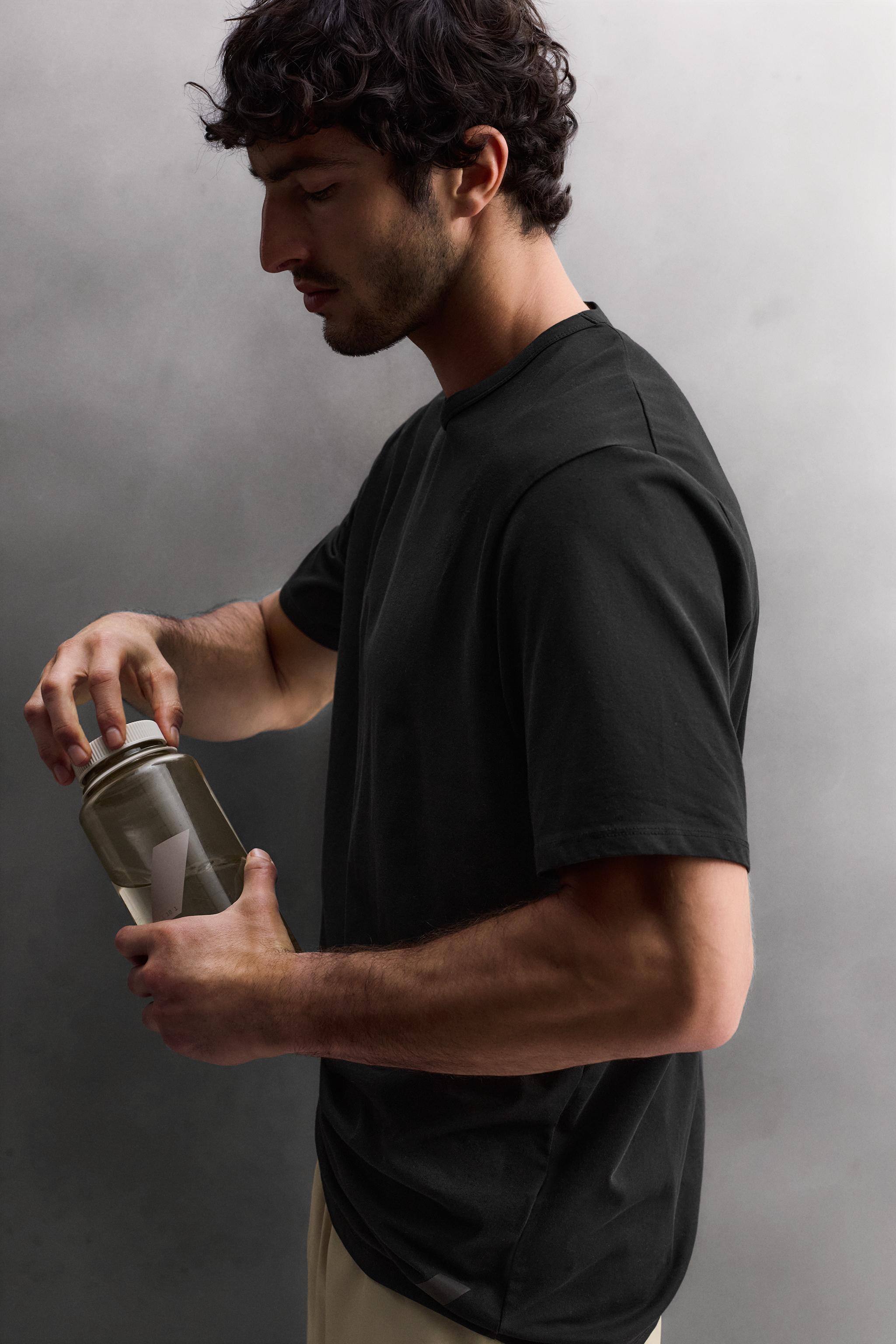 COTTON BLEND TECHNICAL T-SHIRT